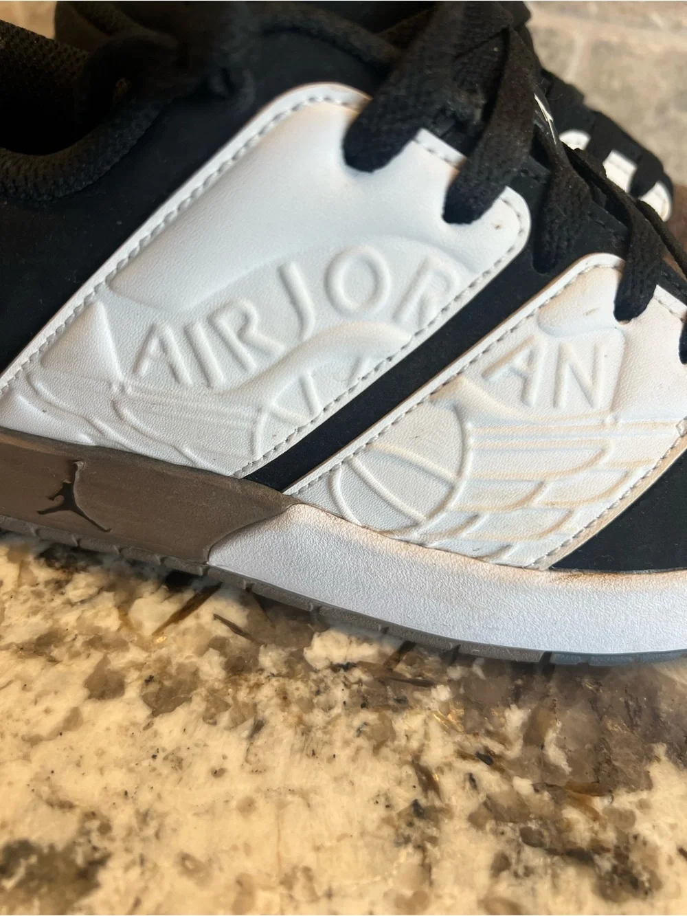Jordan Low-Top Sneakers in Black, White & Brown